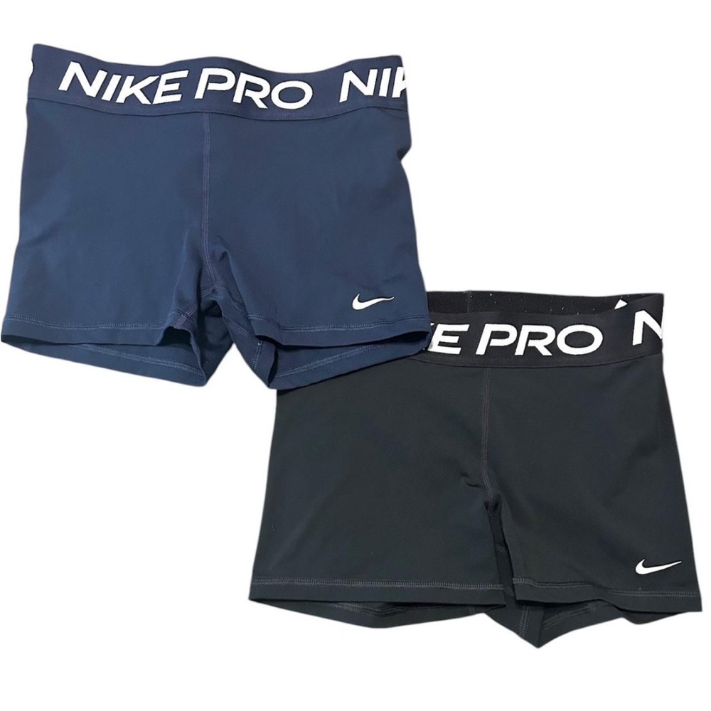 Women’s' Navy and Black Nike Pro Shorts